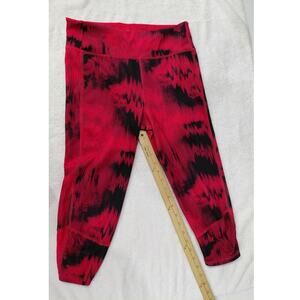 Adidas womens workout Capri size small,  red and black
